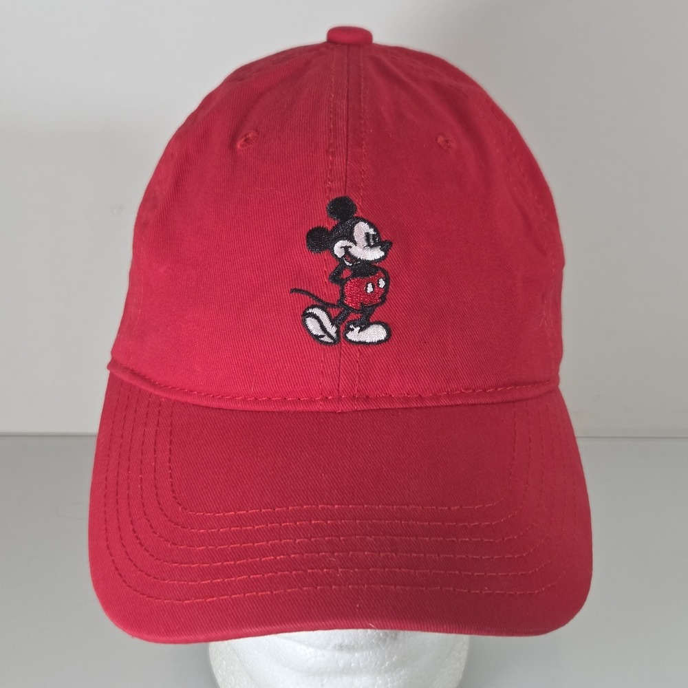 Concept One Disney Mickey Mouse Hat Cap Red Baseball Adjustable Strapback NWT